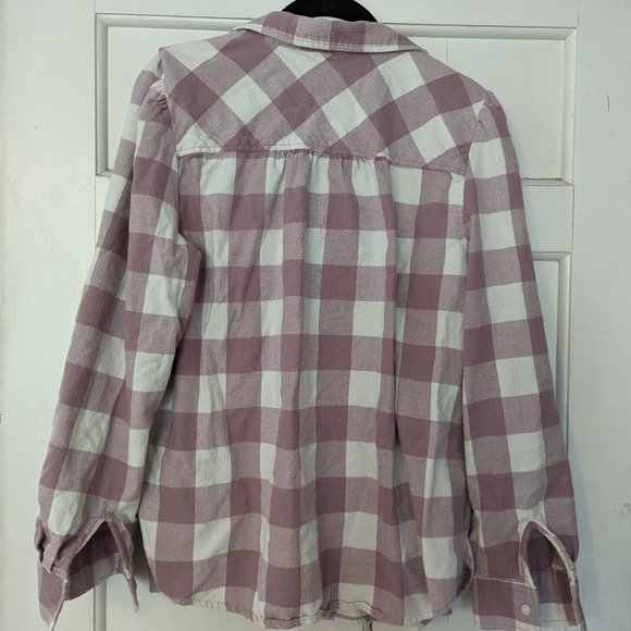 Loft Checked Shirt Women's Large - Picture 2 of 6